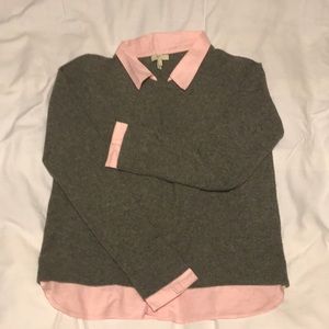 Preppy layered sweater